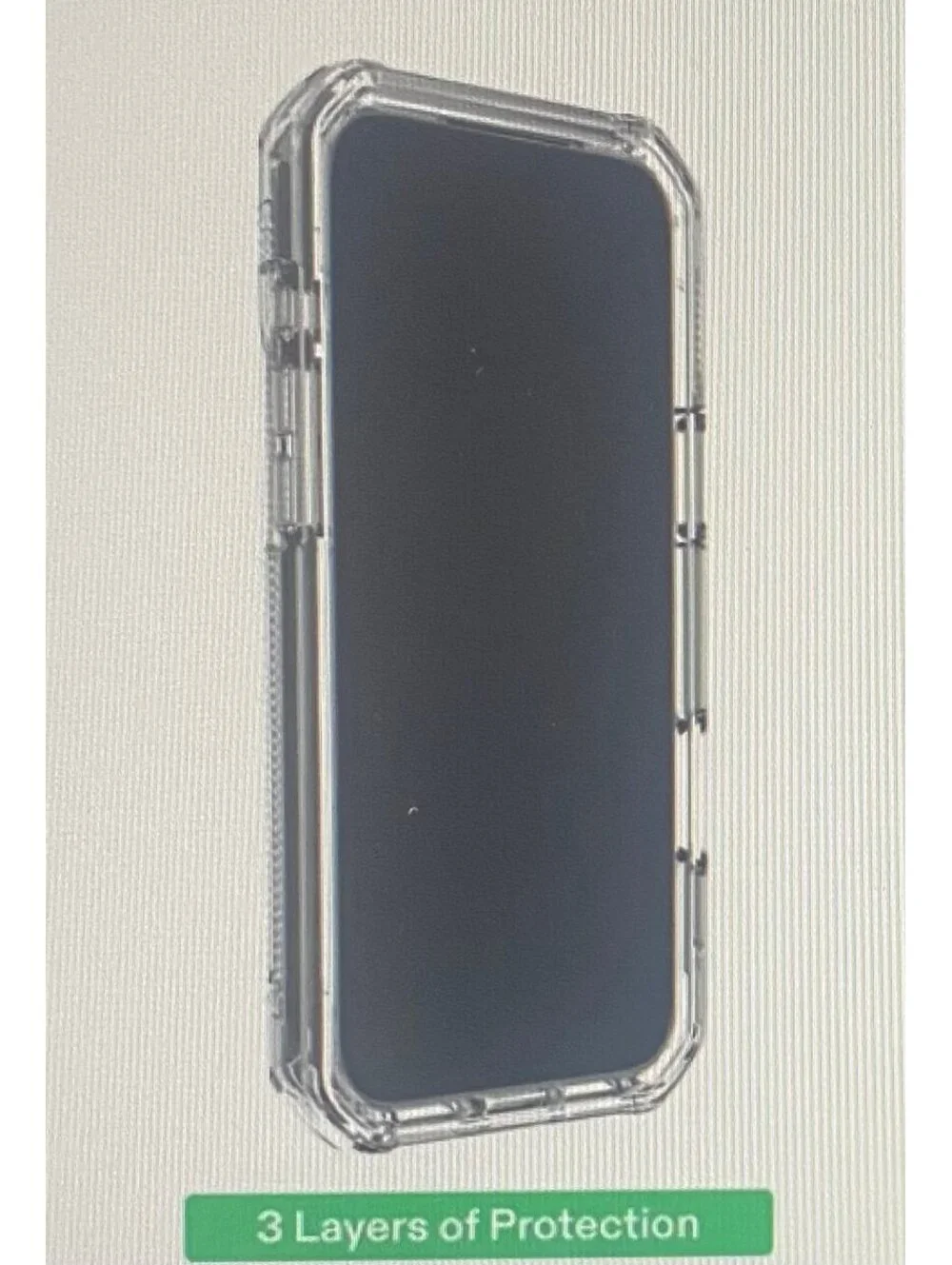 Onn Rugged Case for iPhone 16 Clear